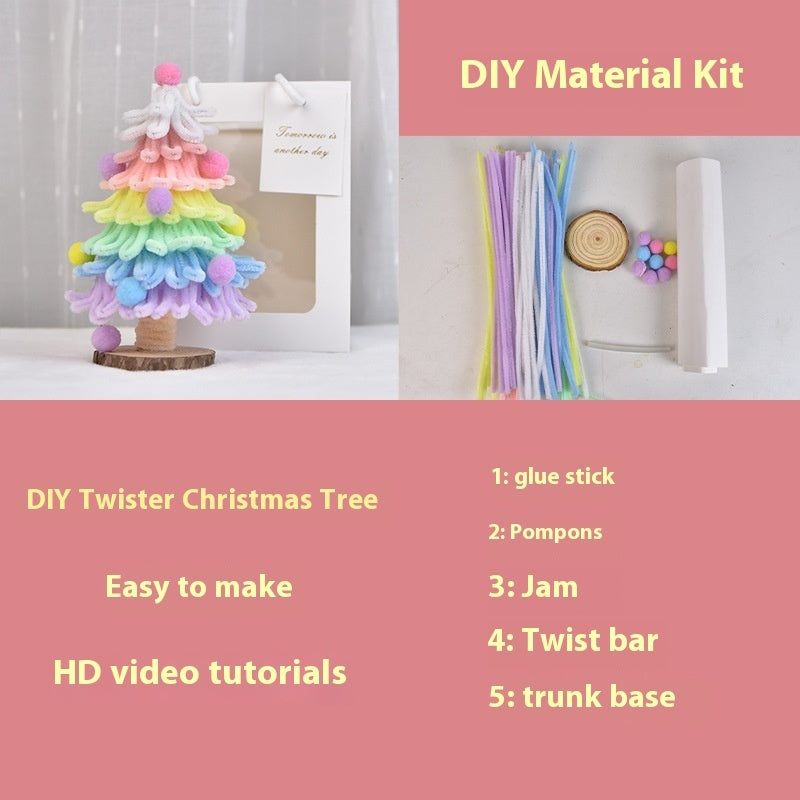 Paquete de materiales para hacer un mini árbol de Navidad