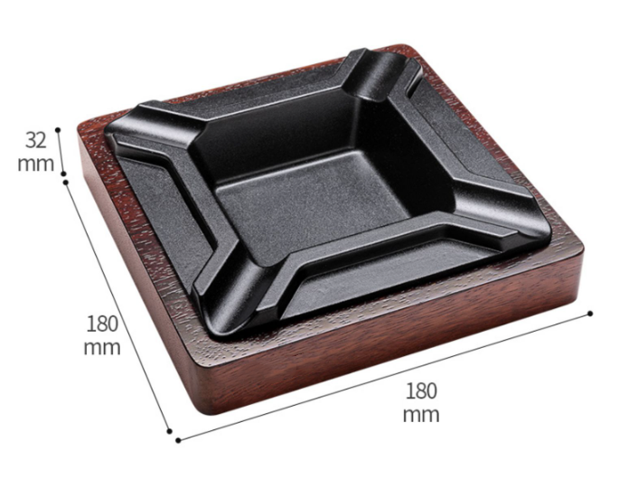 Metal Large-caliber Cigar Special Smoke Tank Household Large Ashtray