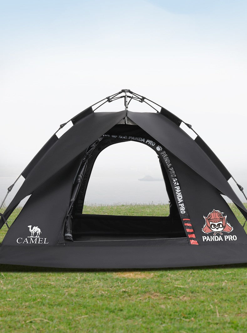 Tente de Camping pliante d'extérieur, Portable, Double épaisseur, résistante à la pluie, vitesse entièrement automatique, ouverte, en milieu sauvage