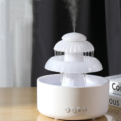 Mushroom Humidifying Cloud Rain Water Ultrasonic Aroma Diffuser Rain Humidifier