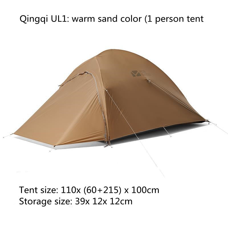 Outdoor Light Riding Tent Portable Camping One Room And One Hall