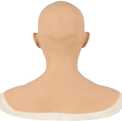 Halloween Cosplay Props Latex Bald Beauty Mask Headgear