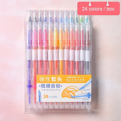 Color Calligraphy  Art Hair Note Pen