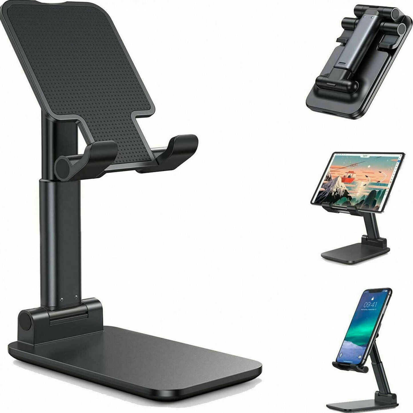 Soporte para teléfono celular Soporte de escritorio Soporte para tableta Soporte para teléfono móvil Soporte para tableta de escritorio Mesa celular Plegable Extender soporte Escritorio Soporte para teléfono móvil