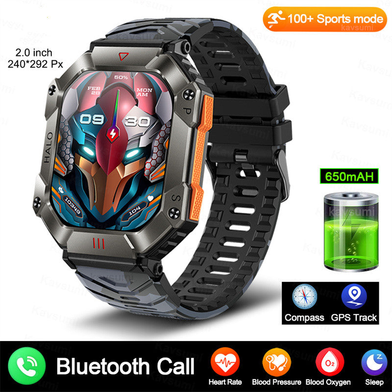 New Military Smart Watch For Android GPS Ftiness Women