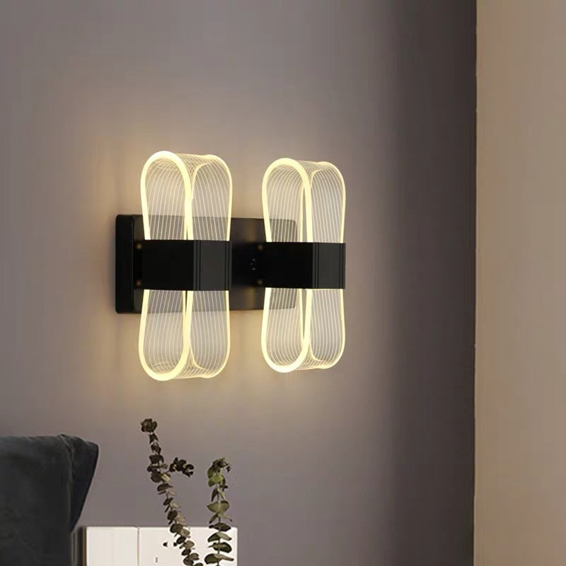 Accesorio de iluminación de lámpara de pared de estilo nórdico dorado