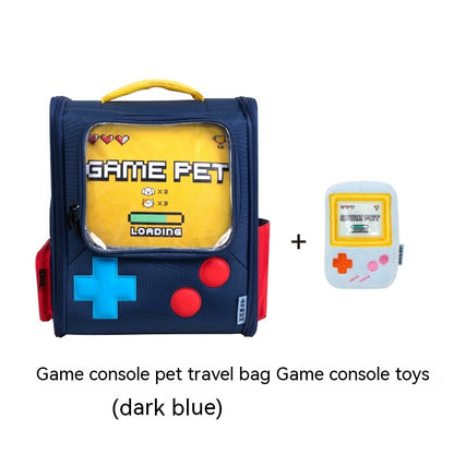 Console de jeu Style rétro sac pour chat pour animaux de compagnie sac à dos Portable pliable grande capacité chiens et chats nid de voyage