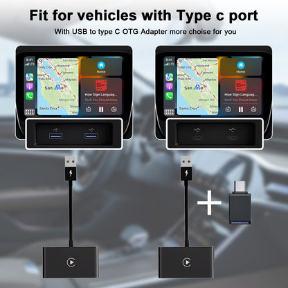 Adaptador inteligente cableado a inalámbrico para vehículo original