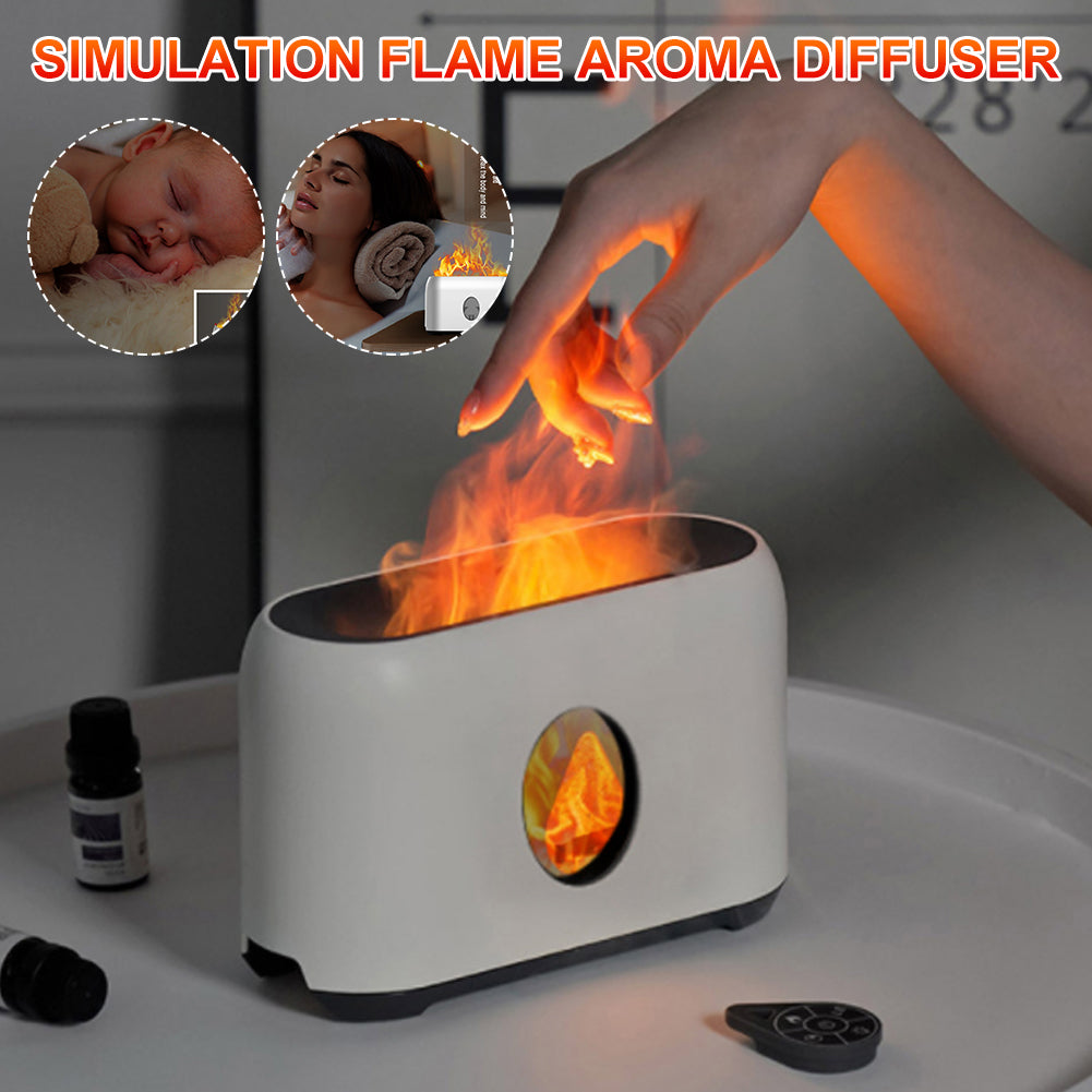 Humidificateur de diffuseur d'arôme muet de flamme de simulation