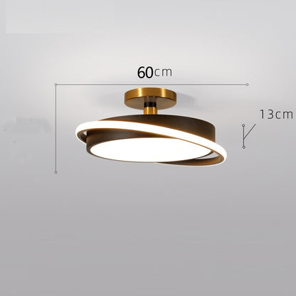 Chambre Lumière Nordique Simple Moderne Lumière De Luxe Créatif Ronde Led Plafonnier Restaurant Designer Chambre Principale Lumière