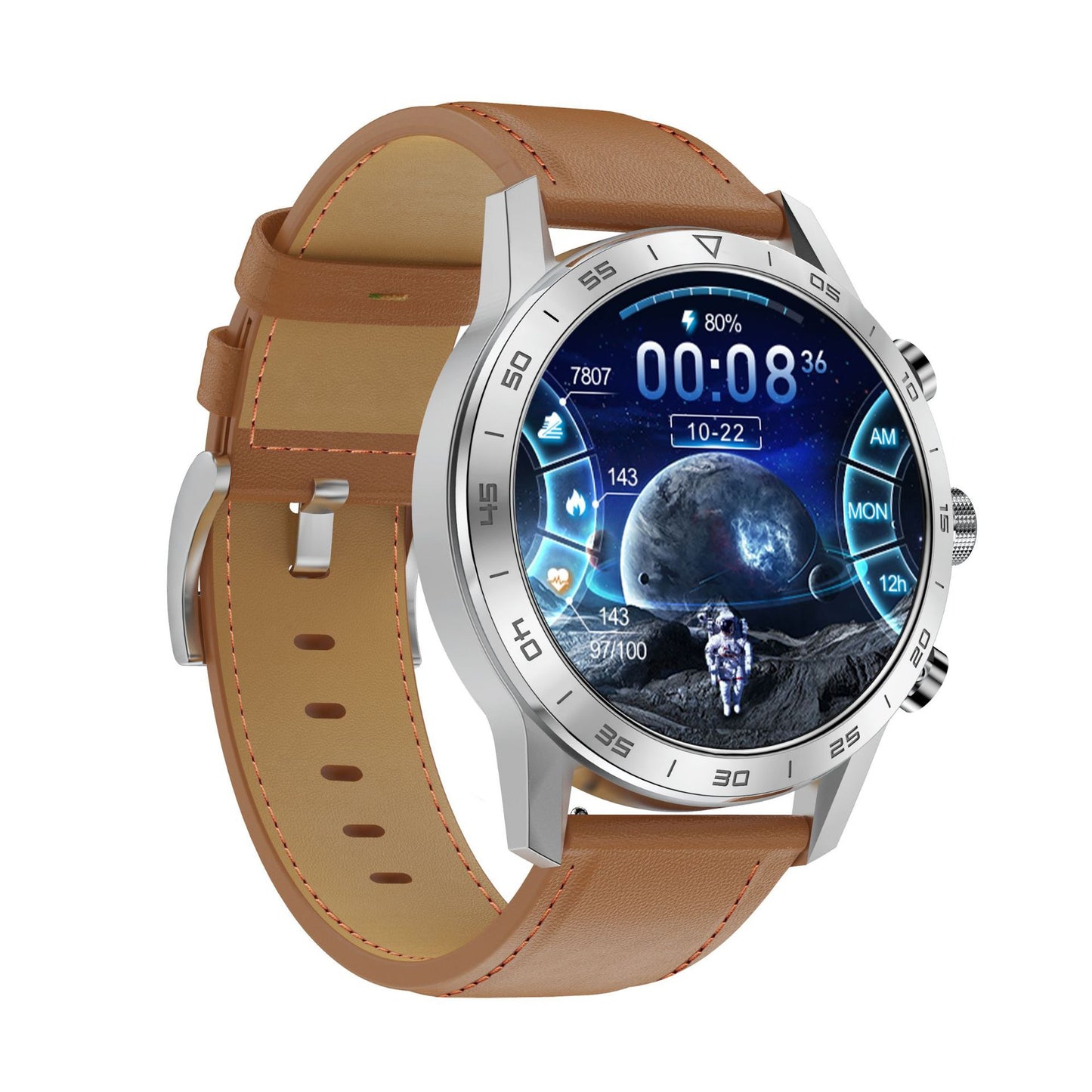 Montre intelligente Appel Bluetooth Test ECG Lecture de musique