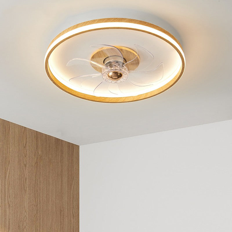 Ceiling Mounted Fan Pendant Lamp In Bedroom