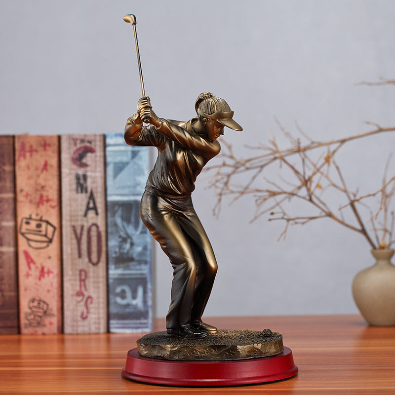 Creative Home Resin Golf Character Decoration