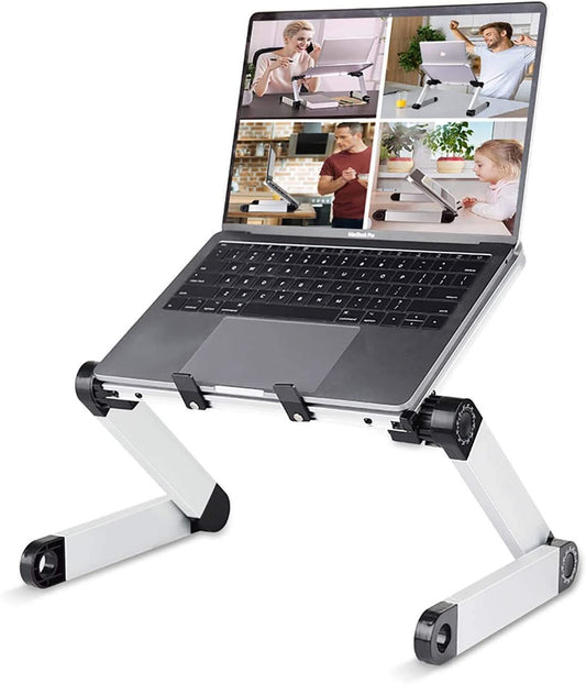 Table de support réglable pour ordinateur portable pour bureau, support de levage pliable portable, conception ergonomique en aluminium, bureau ou bureau à domicile, convient pour iPad, plate-forme Amazon interdite