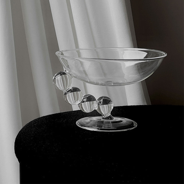 Creative Home Living Room Coffee Table Transparent Glass Bowl