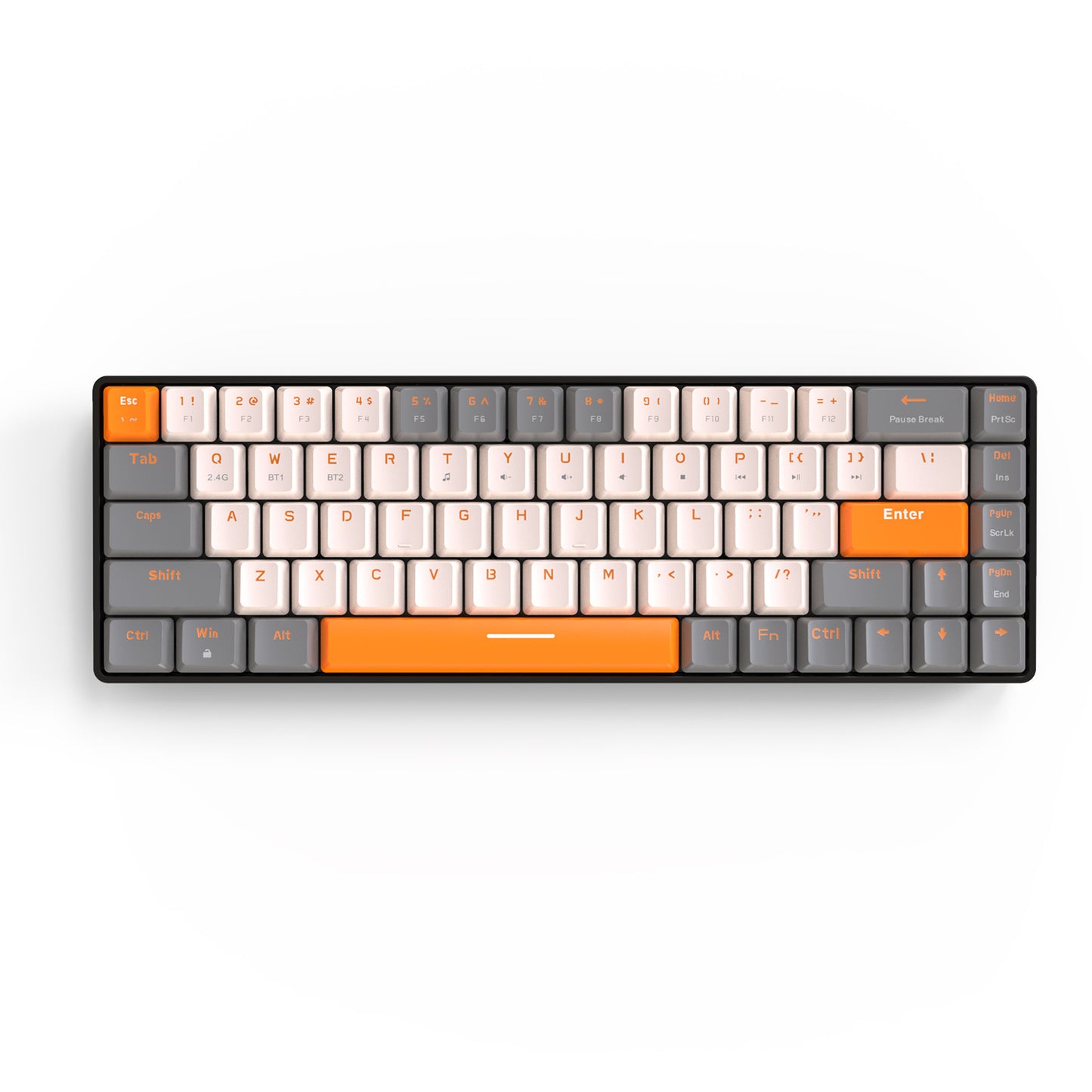 Free Wolf K68 Bluetooth Wireless 24 Dual-mode Mechanical Keyboard