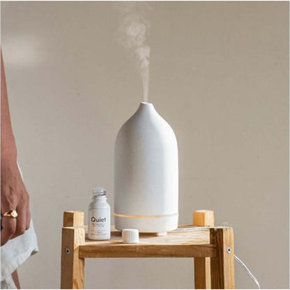 Humidificateur d'air, diffuseur d'arôme en céramique, 5 couleurs, diffuseur d'huile essentielle ultrasonique de 100ml, livraison directe 