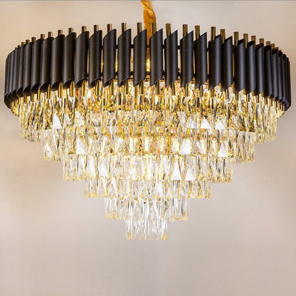 Lustre en cristal de salon simple