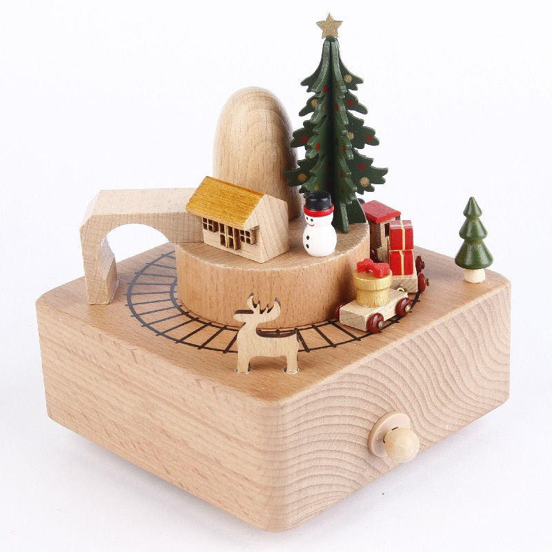 Wooden Creative Men's Octave Box Pure Handmade Music Box