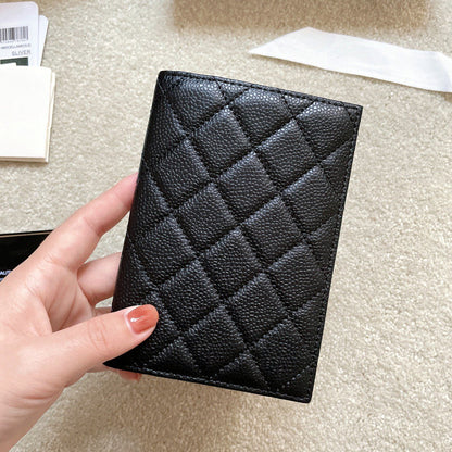 Women's Fashion Classic Diamond Check Passport Holder