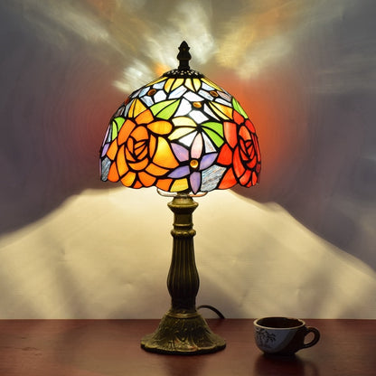 Stained Glass Retro Bar Bedroom Bedside Table Lamp