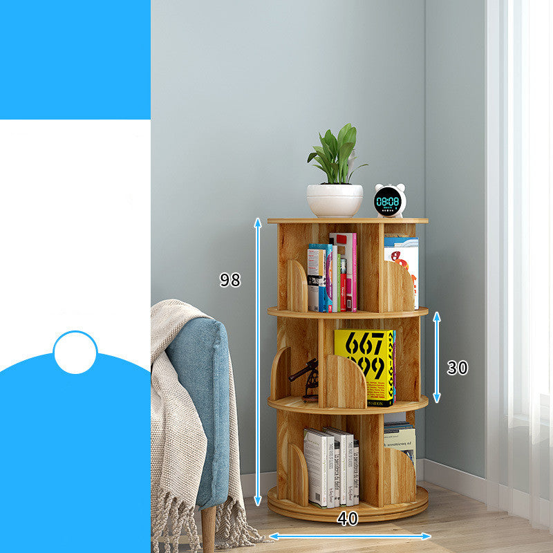 Children's Fashionable Rotatable Floor Shelf Bookshelf