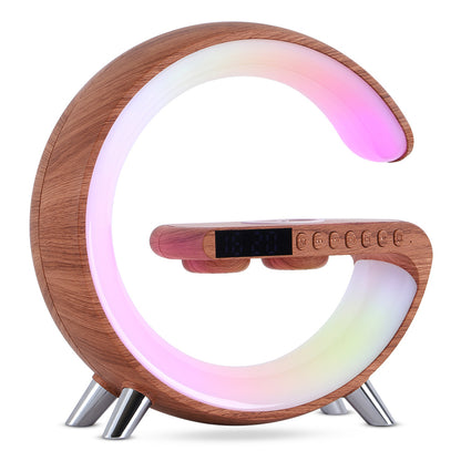 Lampe LED intelligente en forme de G, Bluetooth, chargeur sans fil, lampe d'ambiance, contrôle par application, pour chambre à coucher, décoration de la maison, nouvelle collection