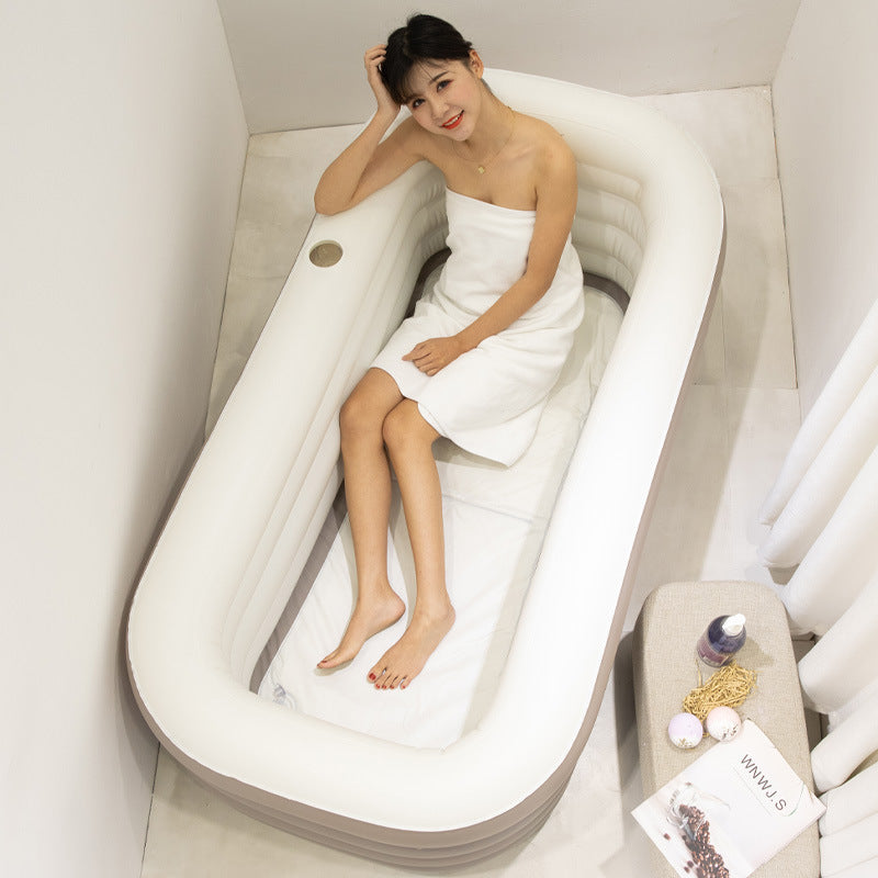 Bañera inflable plegable de cuerpo completo para adultos