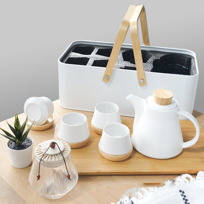 Home Fashion Simple Ceramic Travel Tea Set