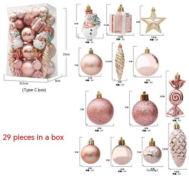 Coffret cadeau de décorations de Noël avec pendentif