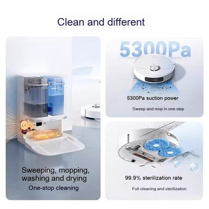 Household Portable Sweeping Mopping Washing And Drying Integrated Robot