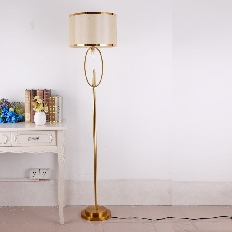 Luxury Postmodern Metal Style Creative Living Room Tea Table Study Floor Lamp