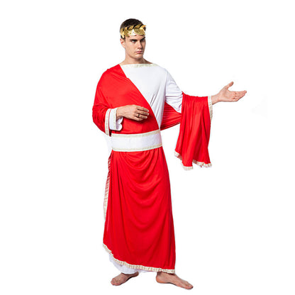 Halloween Acting Stage Performance Props Councilor Theater Costume Ancient Caesar Costume