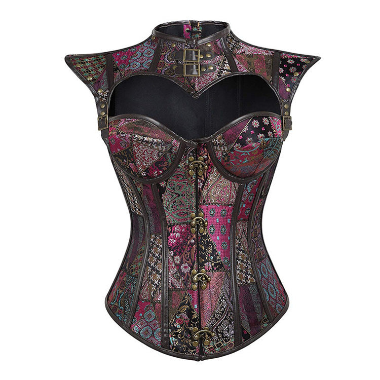 Steampunk Gothique Maigre Chevalier Noir Halloween Acteur Shapewear