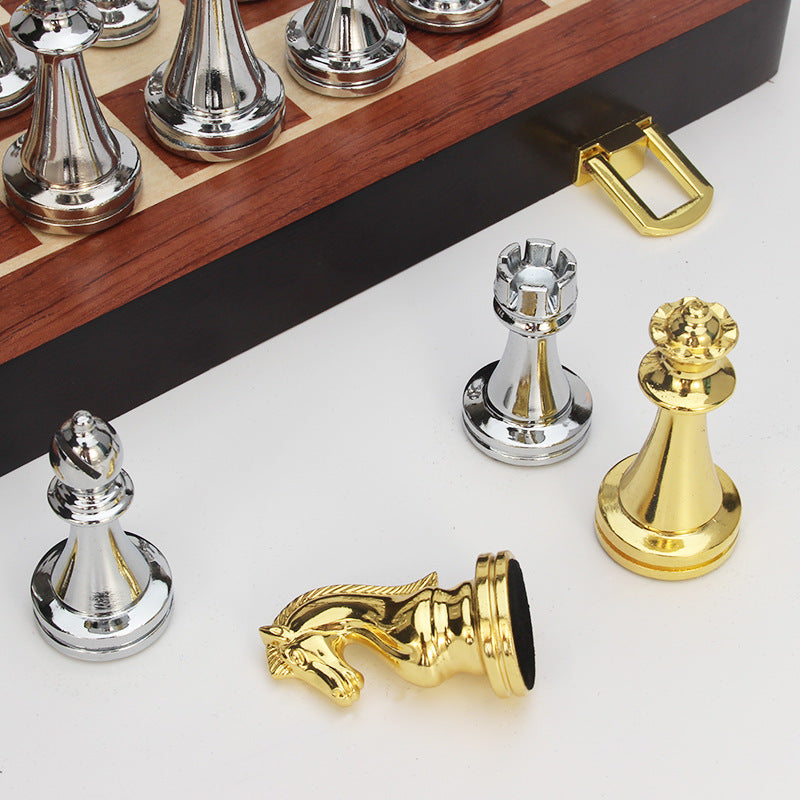 Folding Metal Smart Chess Box Ieces Magnetic