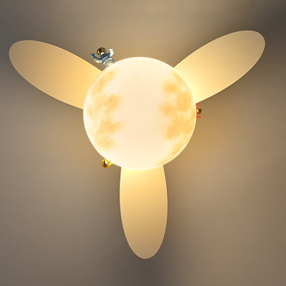 Lampe éventail astronaute créative et personnalisée