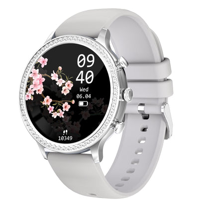 Appel Bluetooth de la montre intelligente en silicone pour femmes