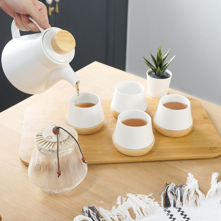 Home Fashion Simple Ceramic Travel Tea Set