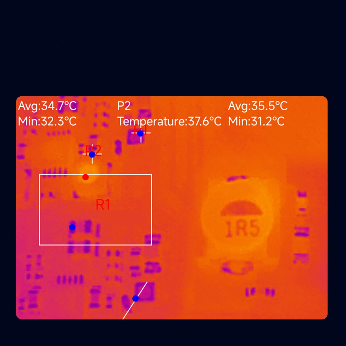 Dispositivo móvil de visión nocturna de imágenes térmicas infrarrojas