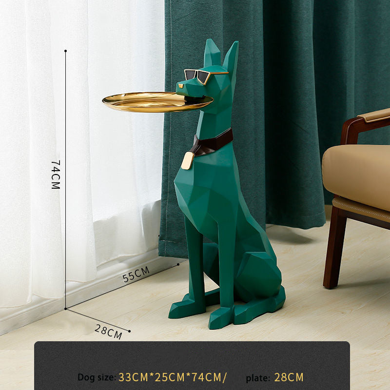 Creative Large Floor Dog Ornaments Nordic