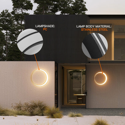 Simple Waterproof Moon Wall Lamp