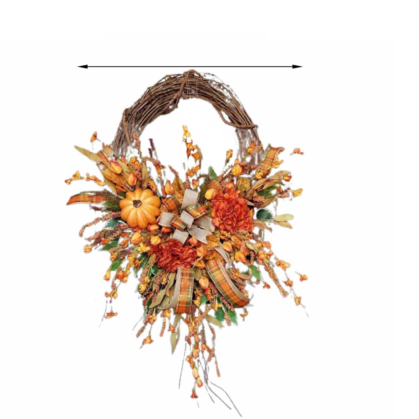 Pendentif couronne d'Halloween en plastique avec tête de mort