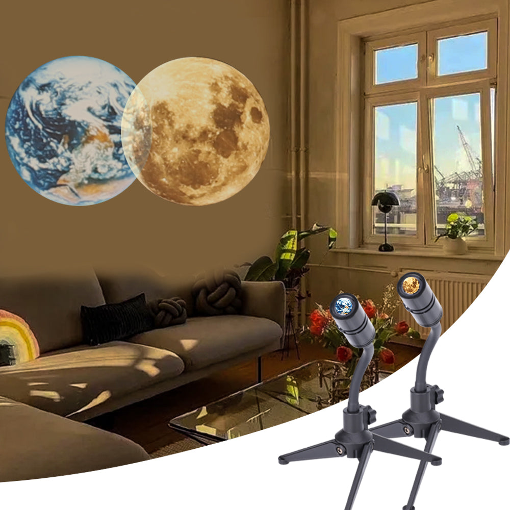 Indoor Earth Projection Dormitory Creative Atmosphere Night Light