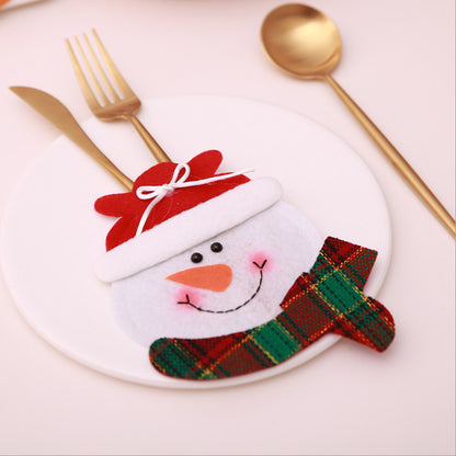 Christmas Decorations Table Knife And Fork Bag