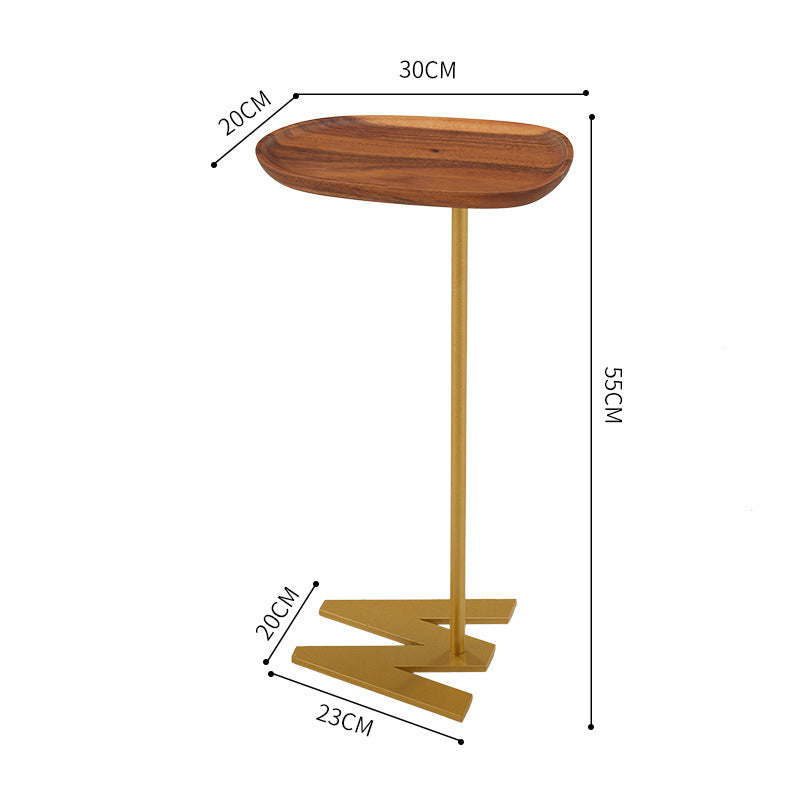 Mini Solid Wood Narrow Angle Table Living Room Bedroom Sofa Small Table