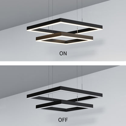 Luz De Ambiente Moderno Simple Lámpara Principal De Lujo Cuadrada