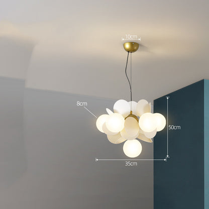 Lustre nordique moderne minimaliste, éclairage de chambre à coucher pour salon