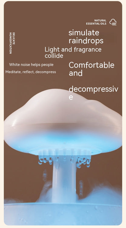 Rain Rhyme Seven-color Ambience Light Clouds Rain Aroma Diffuser