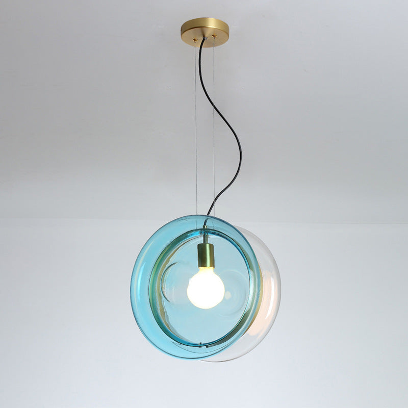 Simple Bedside Nordic Macaron Glass Art Chandelier