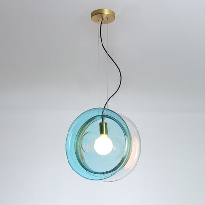 Simple Bedside Nordic Macaron Glass Art Chandelier